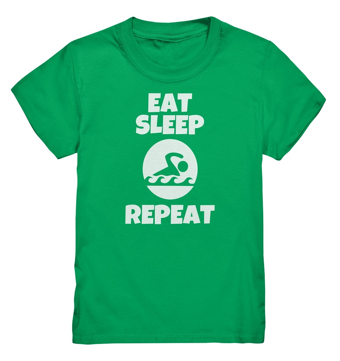 Lasten Eat Sleep Swim t-paita - FourFan
