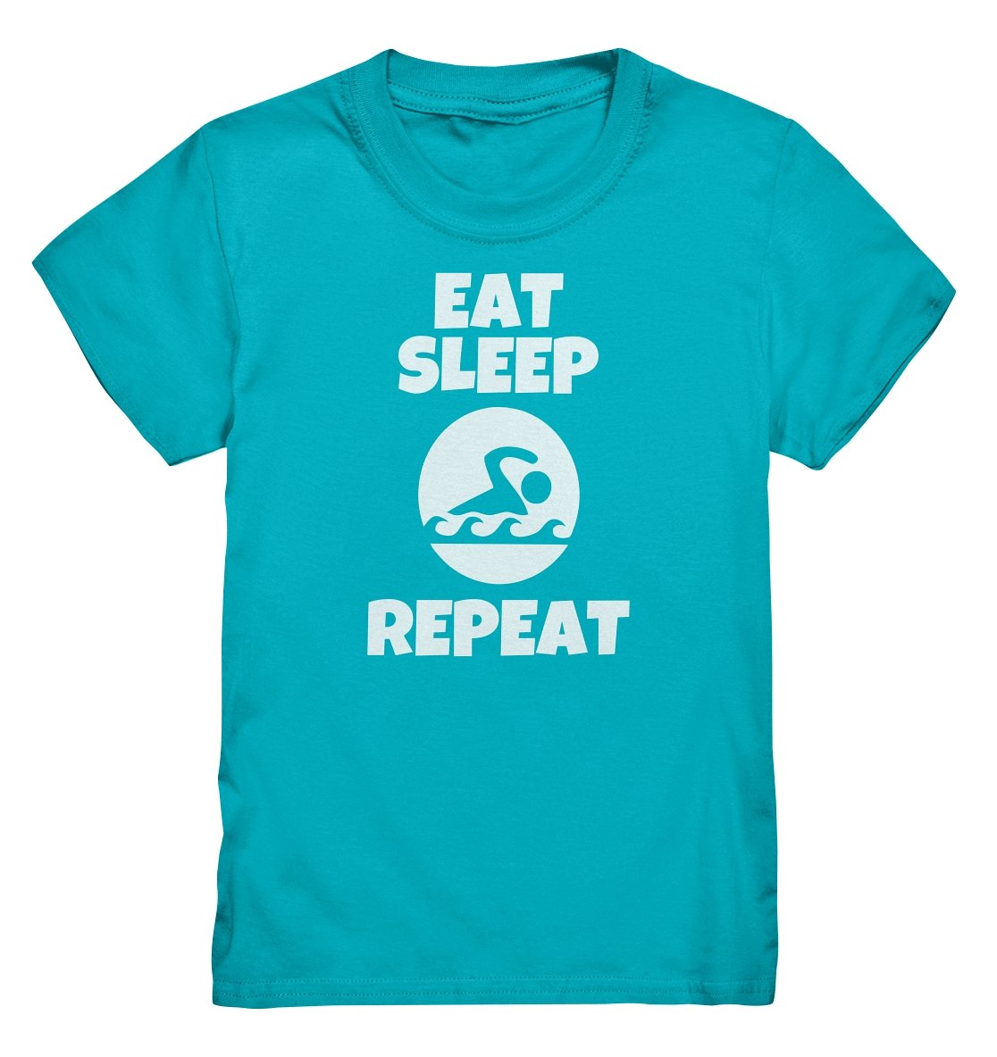 Lasten Eat Sleep Swim t-paita - FourFan
