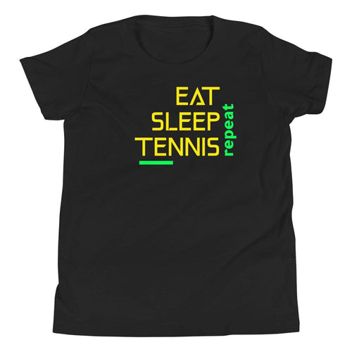 Lasten Eat Sleep Tennis t-paita - FourFan