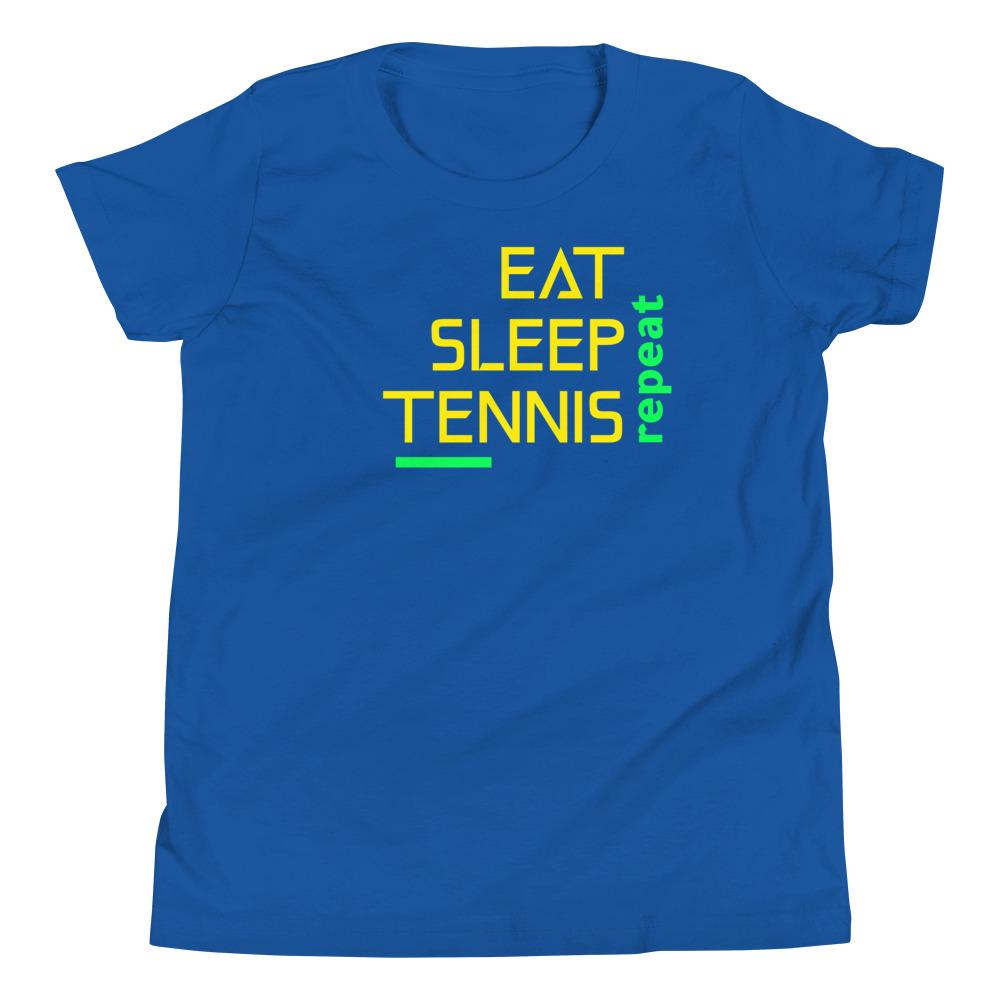Lasten Eat Sleep Tennis t-paita - FourFan