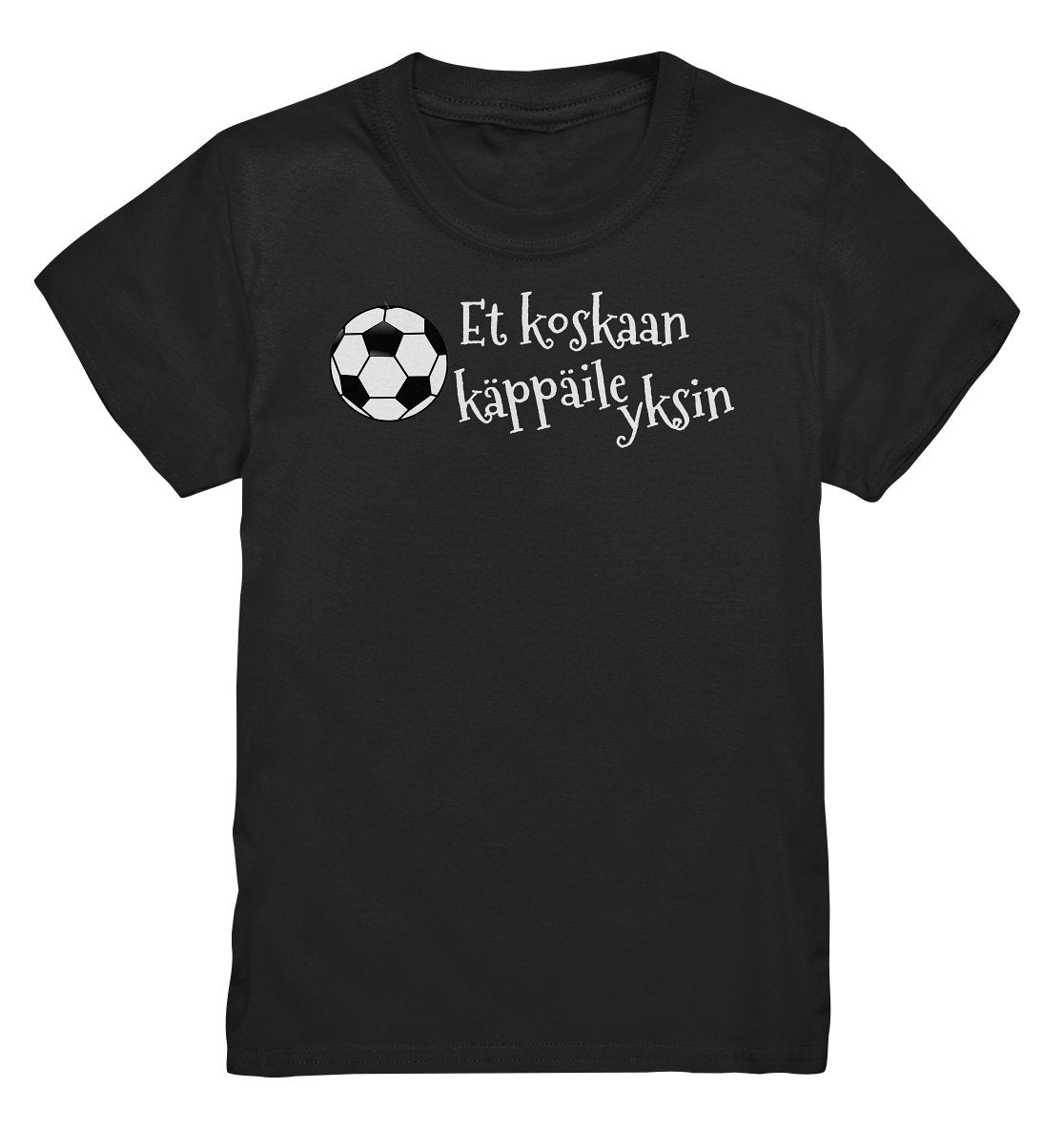 Lasten Et koskaan käppäile yksin futis t-paita - FourFan