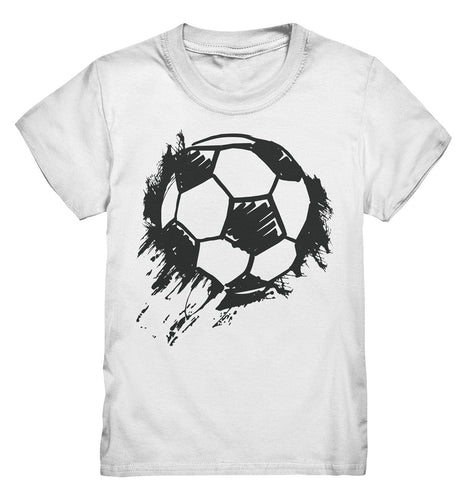 Lasten futis t-paita musta pallo - Kids Premium Shirt - FourFan