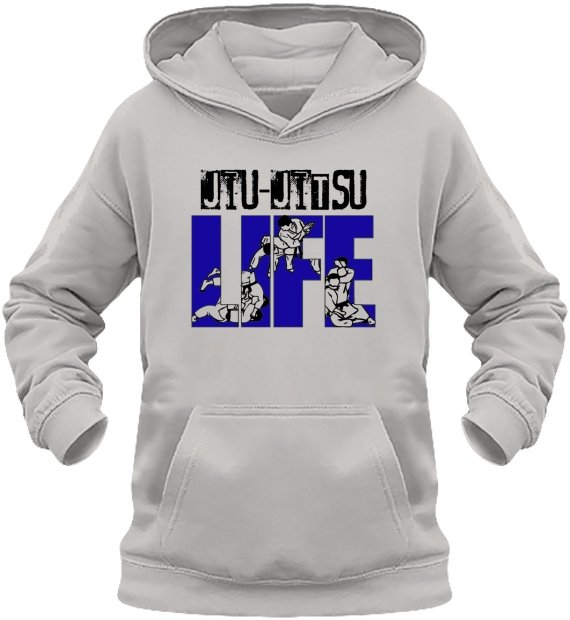 Lasten JuJutsu Life huppari sininen teksti - FourFan