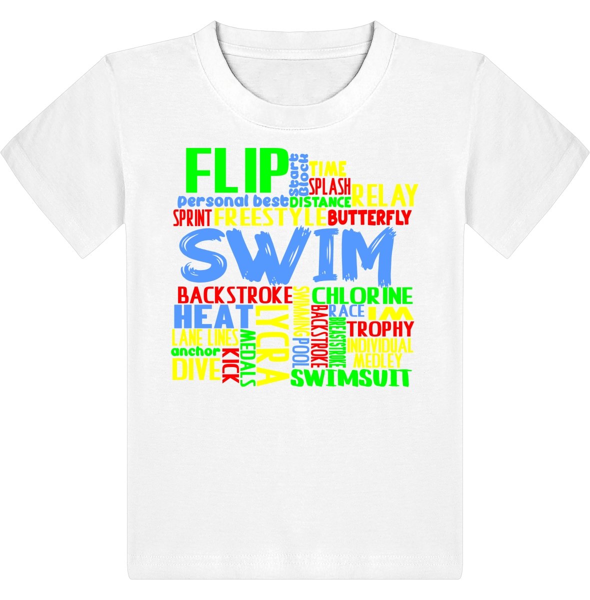 Lasten Swim uinti t-paita - FourFan