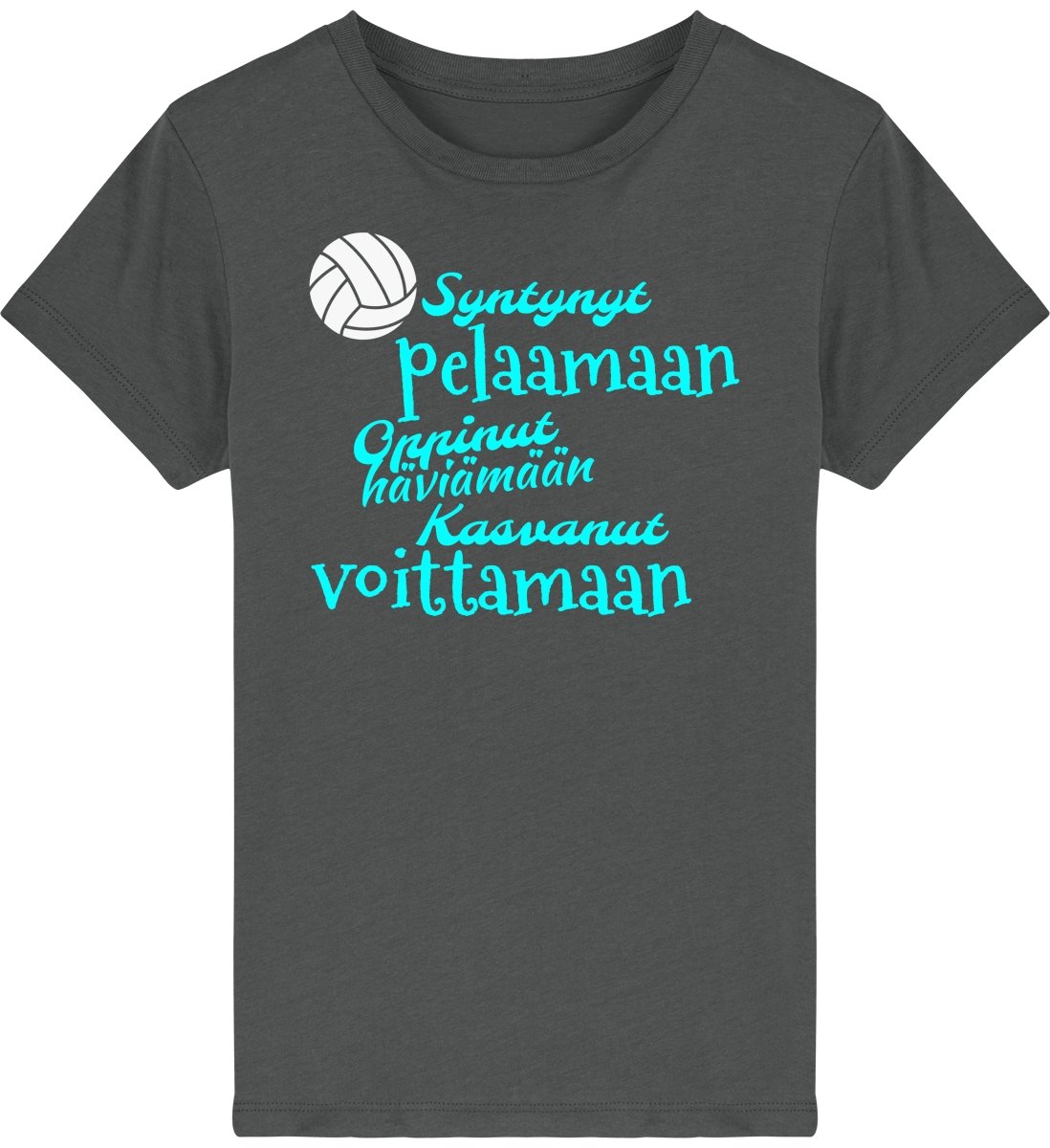 Lasten syntynyt pelaamaan lentopallo t-paita - FourFan