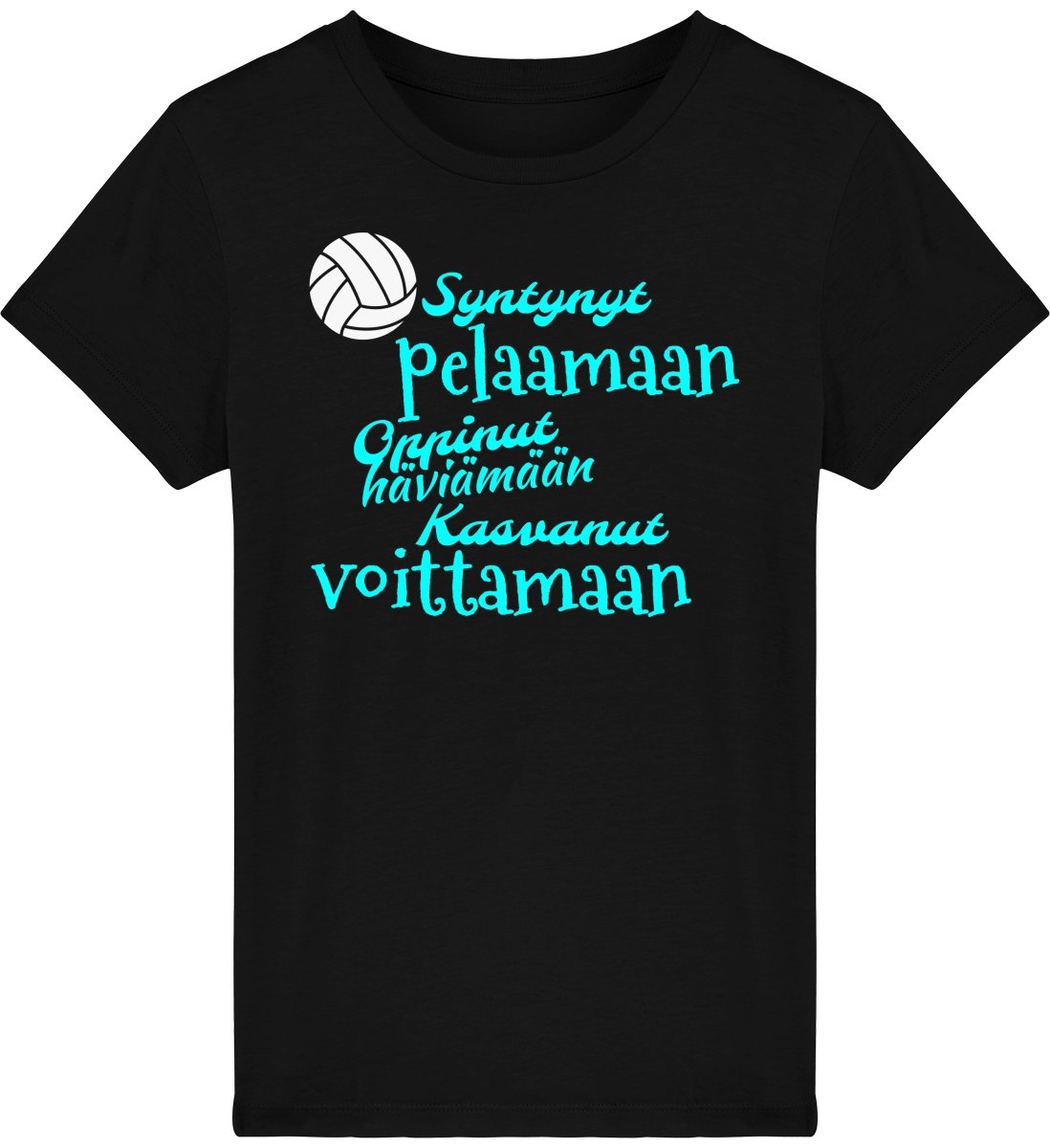 Lasten syntynyt pelaamaan lentopallo t-paita - FourFan