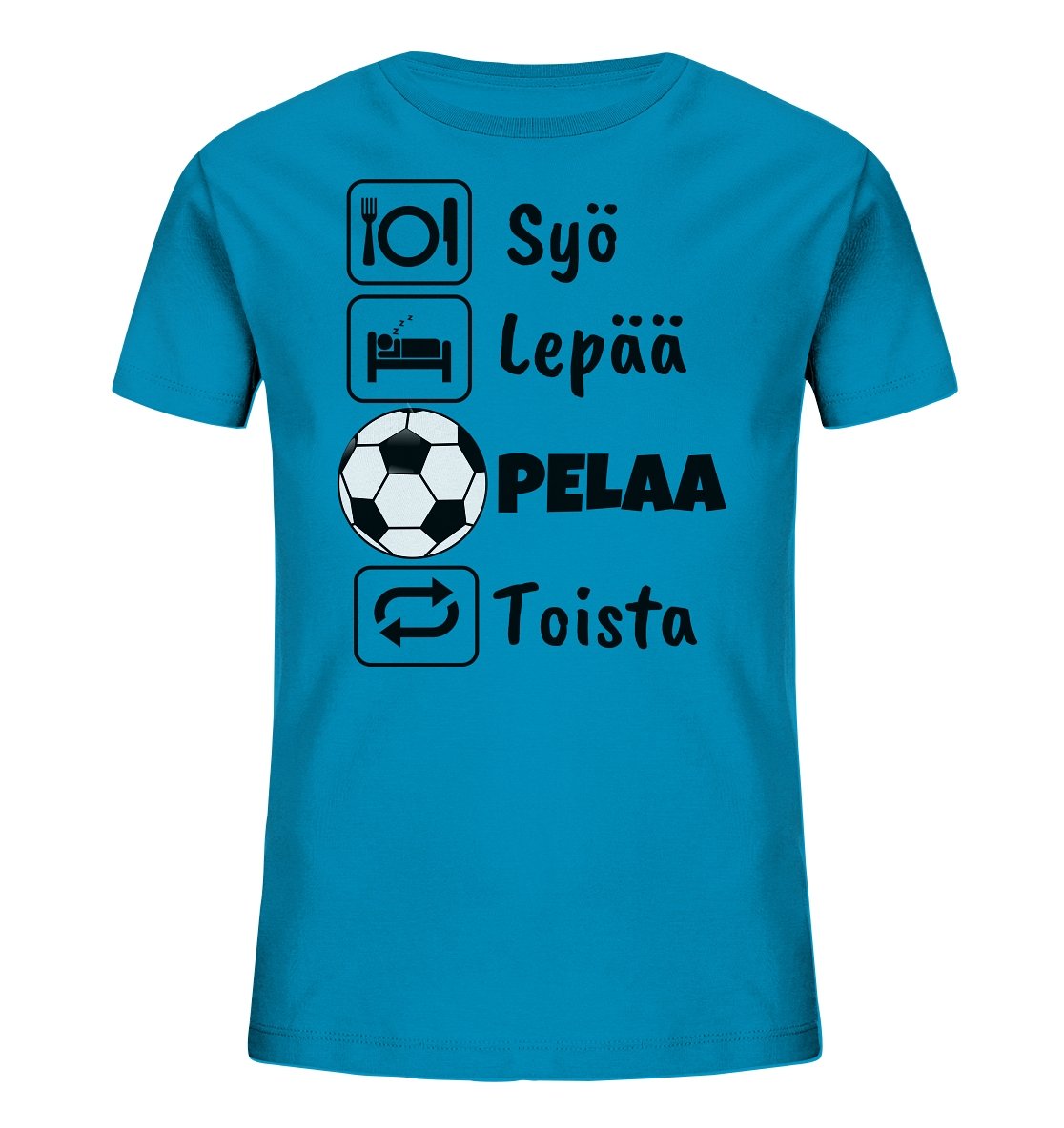 Lasten Syö Lepää Futis EKo t-paita - FourFan