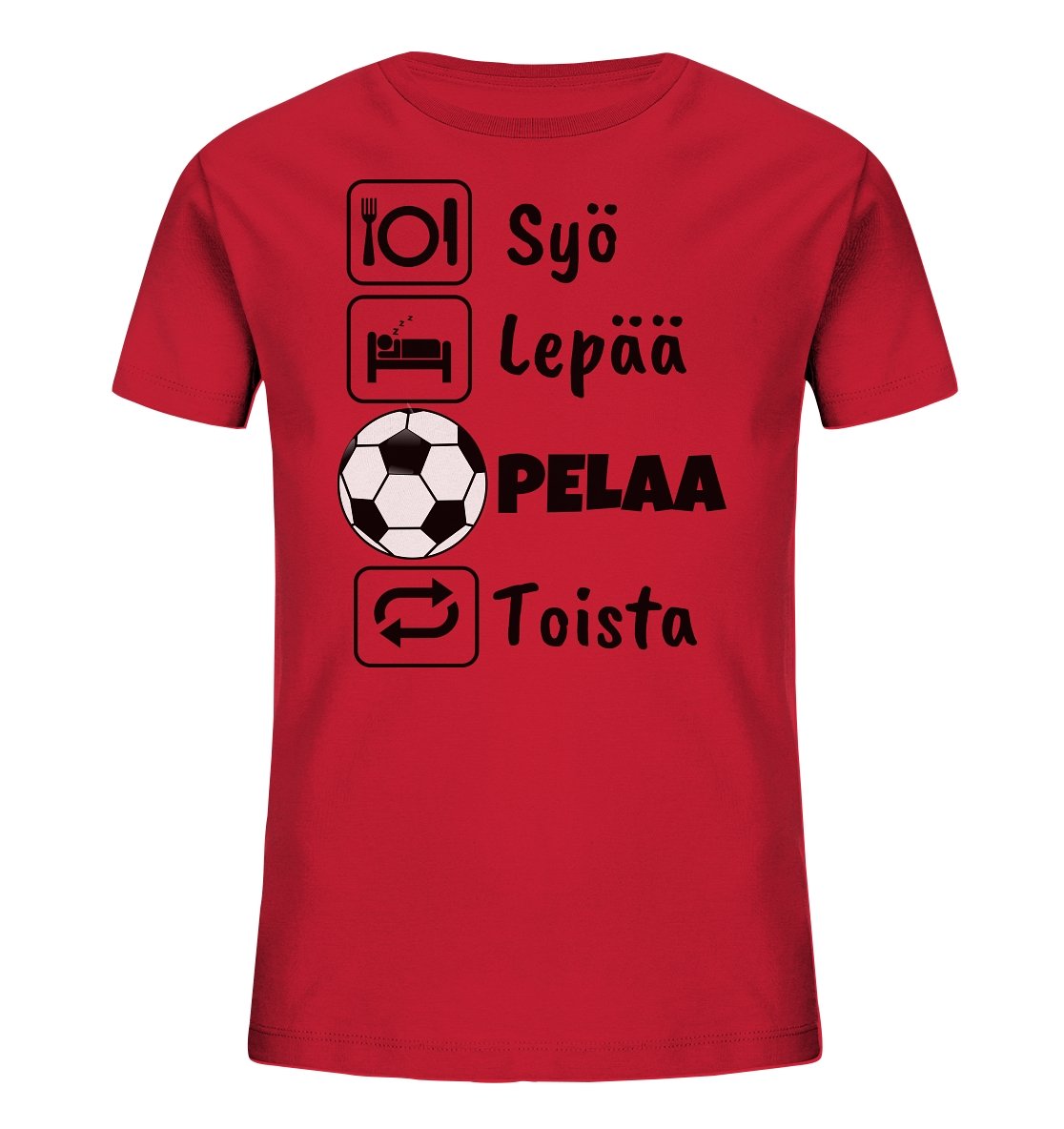 Lasten Syö Lepää Futis EKo t-paita - FourFan