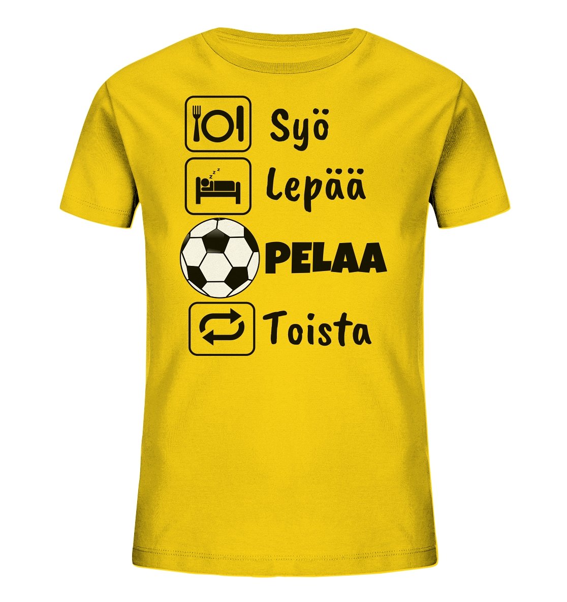 Lasten Syö Lepää Futis EKo t-paita - FourFan
