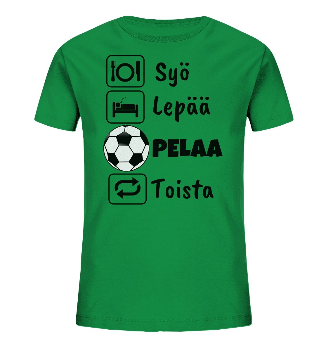 Lasten Syö Lepää Futis EKo t-paita - FourFan