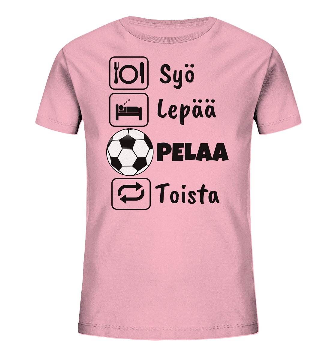 Lasten Syö Lepää Futis EKo t-paita - FourFan