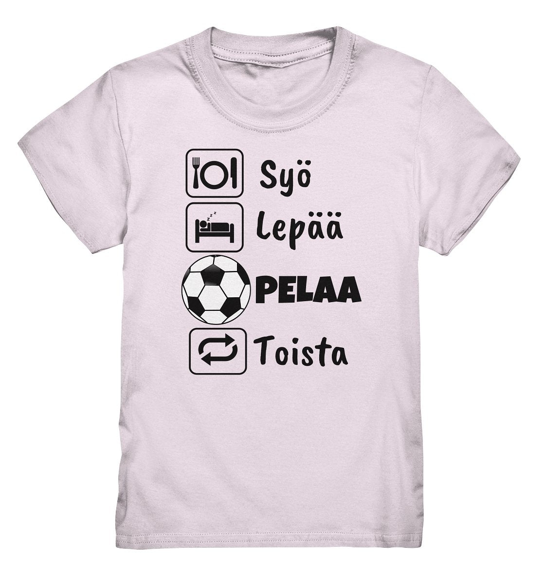 Lasten Syö Lepää Futis t-paita - FourFan