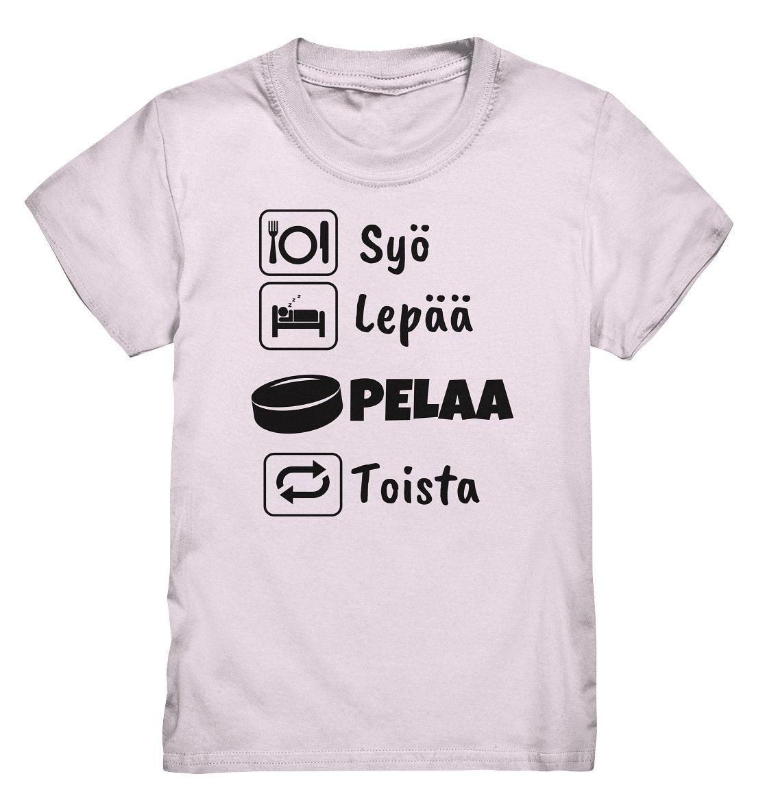 Lasten Syö, Lepää, Jääkiekko t-paita - Premium Shirt - FourFan
