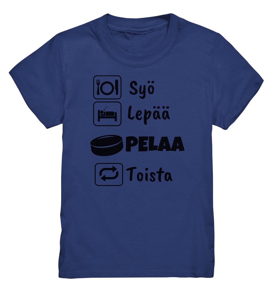 Lasten Syö, Lepää, Jääkiekko t-paita - Premium Shirt - FourFan