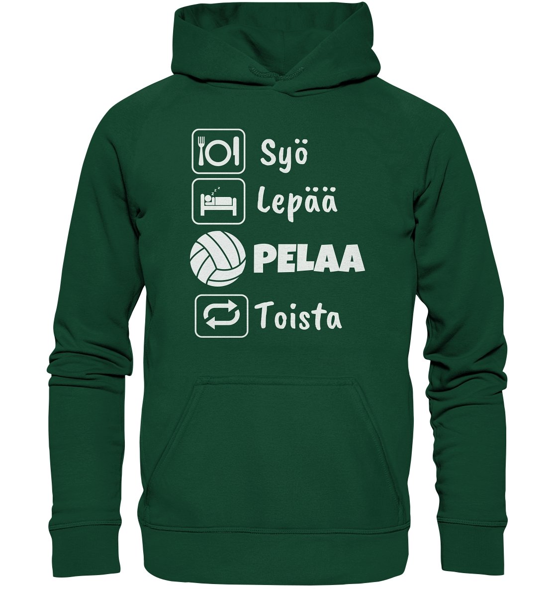 Lasten Syö Lepää Lentopallo huppari - FourFan