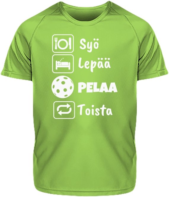 Lasten Syö, Lepää, Pelaa Salibandy urheilupaita - FourFan