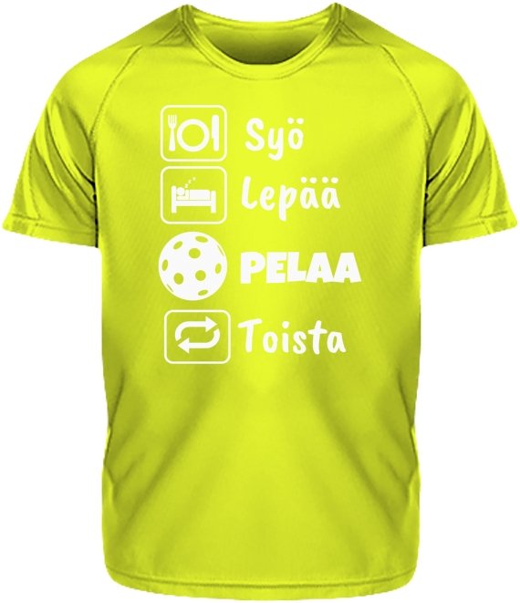 Lasten Syö, Lepää, Pelaa Salibandy urheilupaita - FourFan