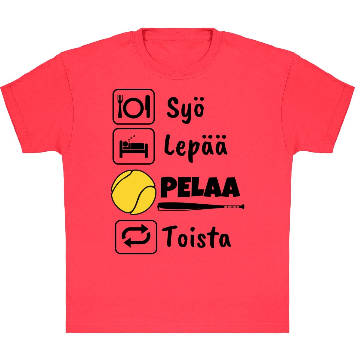 Lasten Syö, Lepää Pesis t-paita - FourFan
