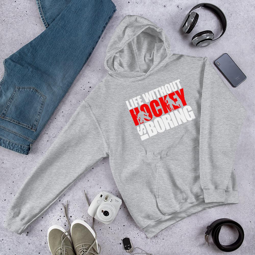 Life without hockey huppari unisex - FourFan