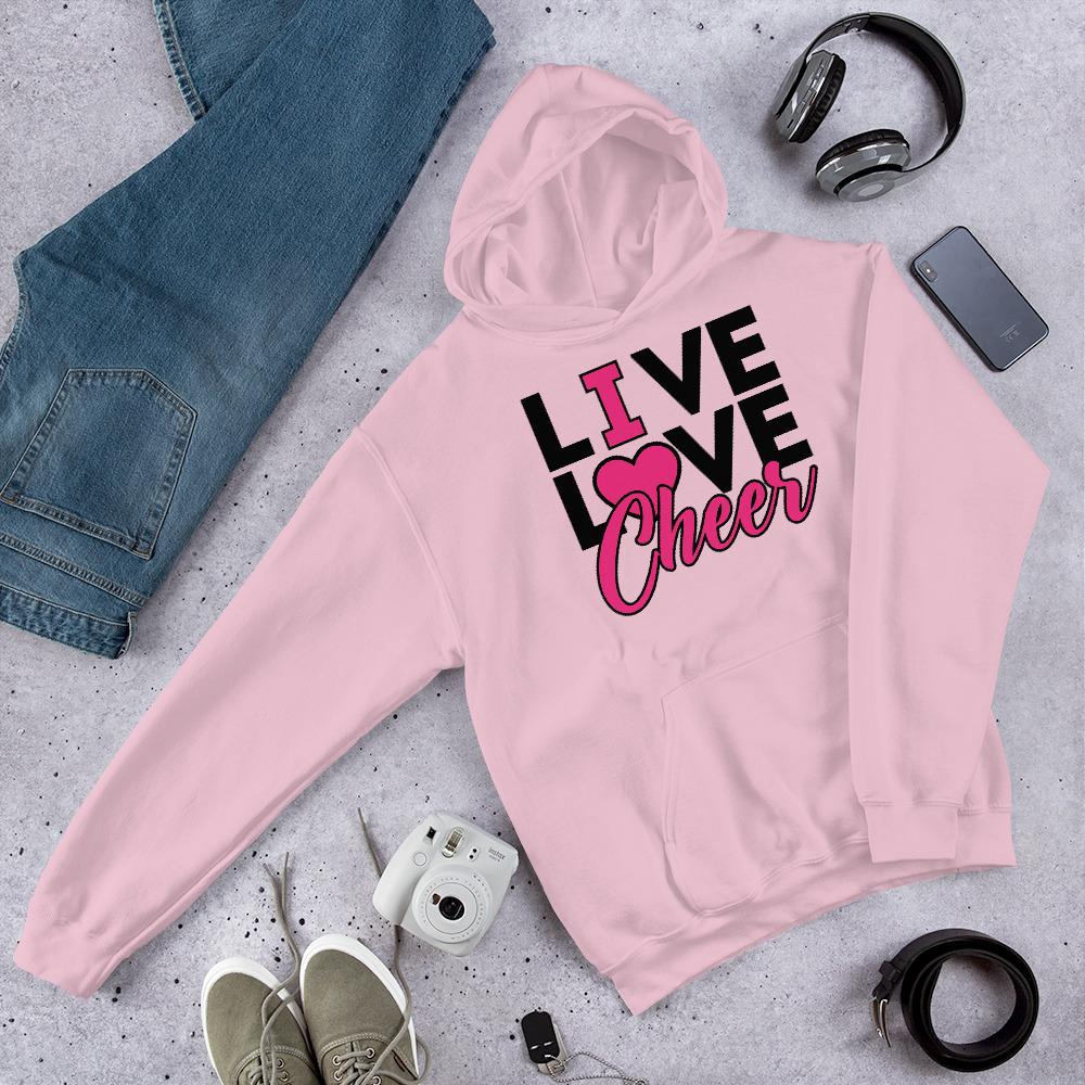 Live Love Cheer huppari unisex - FourFan