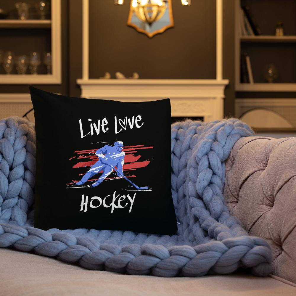 Live Love Hockey Premium Koristetyyny - FourFan