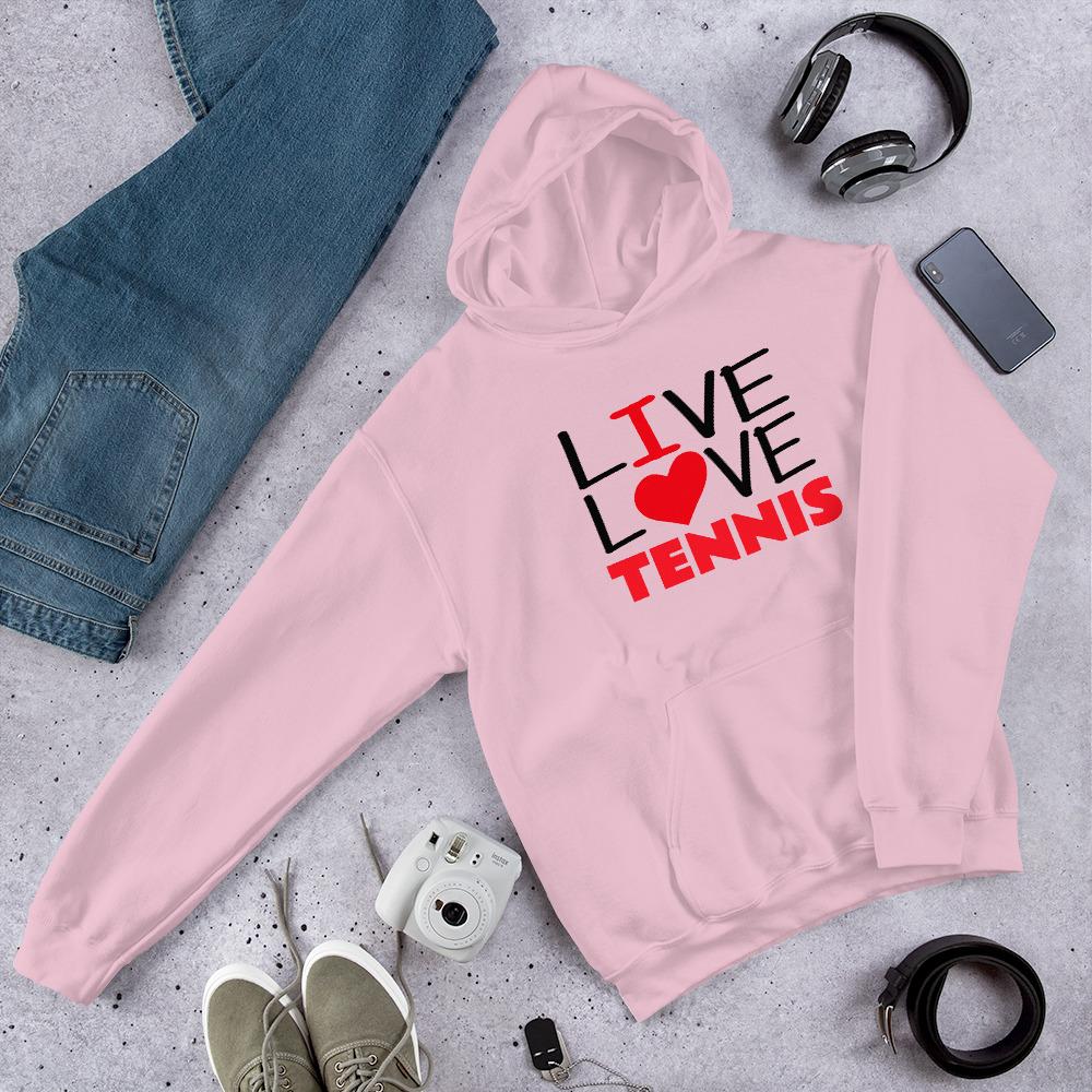 Live Love Tennis huppari unisex - FourFan
