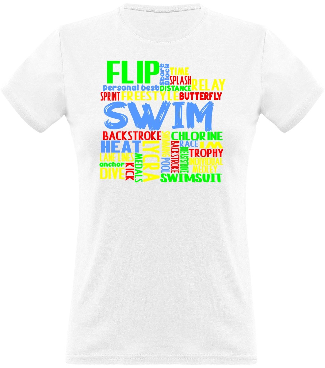 Naisen Swim uinti t-paita - FourFan