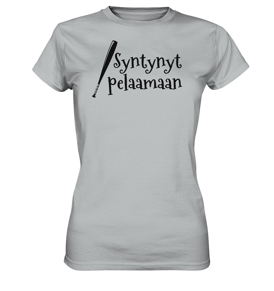 Naisten Syntynyt pelaamaan pesis t-paita - Ladies Premium Shirt - FourFan