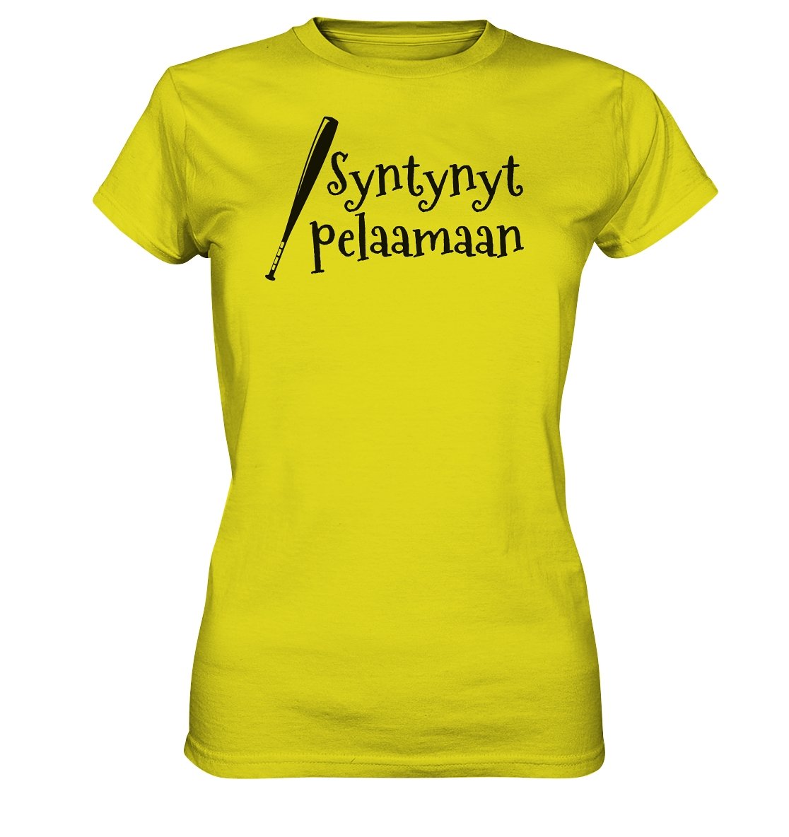Naisten Syntynyt pelaamaan pesis t-paita - Ladies Premium Shirt - FourFan