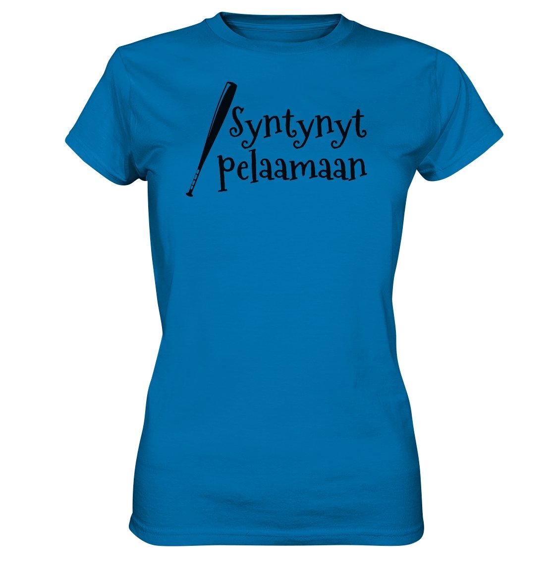 Naisten Syntynyt pelaamaan pesis t-paita - Ladies Premium Shirt - FourFan