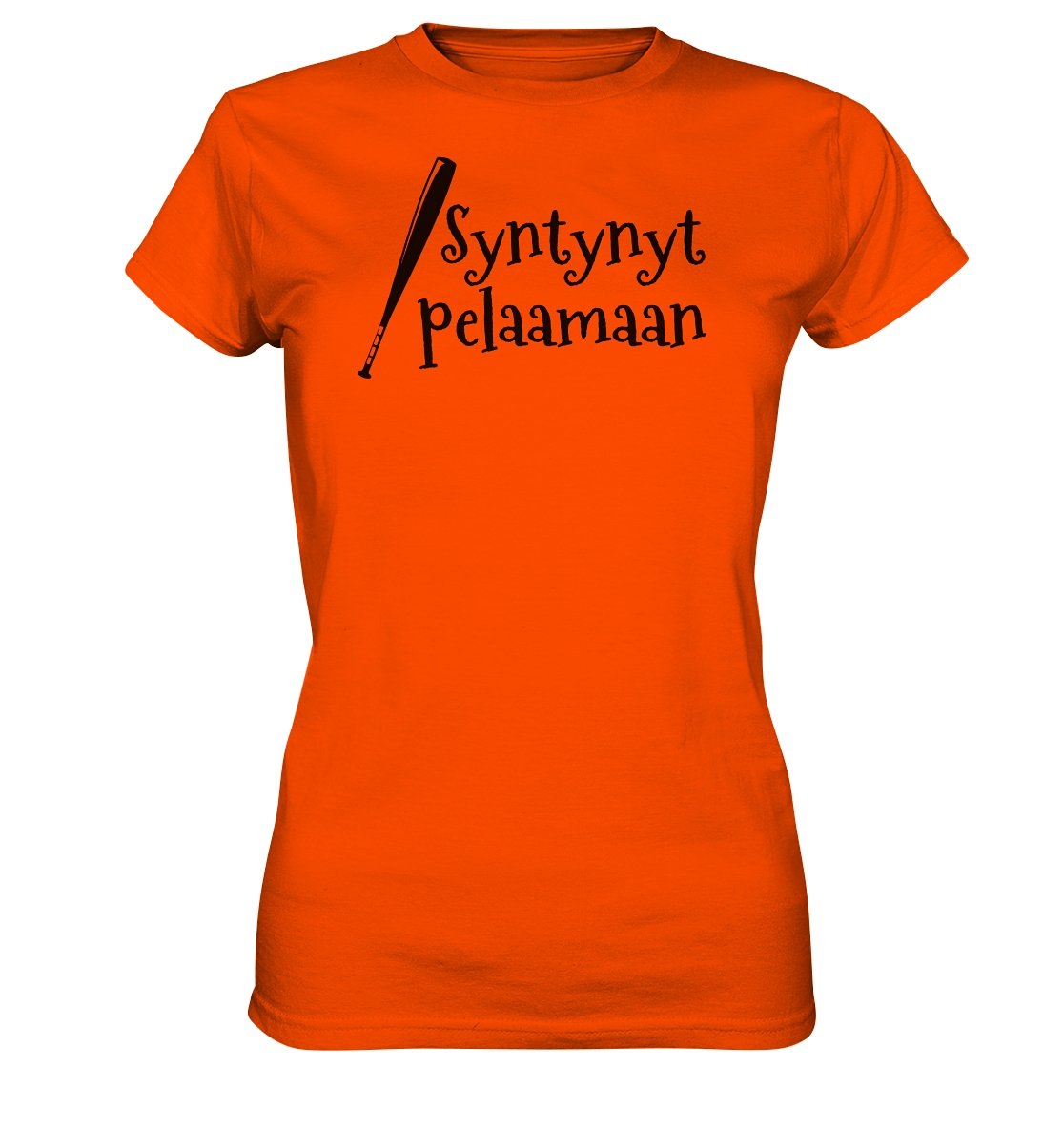 Naisten Syntynyt pelaamaan pesis t-paita - Ladies Premium Shirt - FourFan