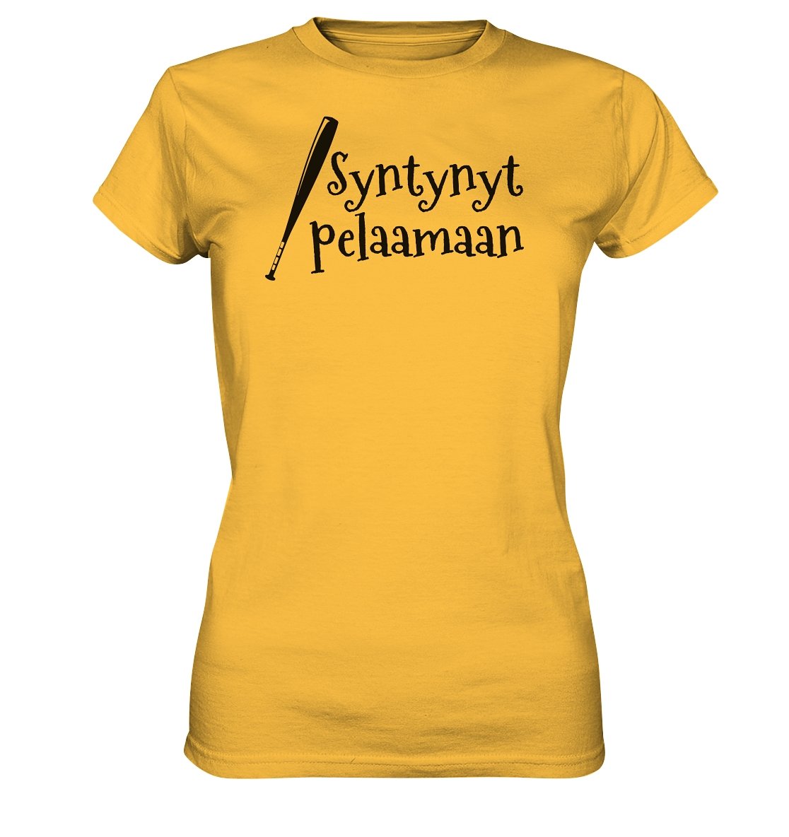 Naisten Syntynyt pelaamaan pesis t-paita - Ladies Premium Shirt - FourFan