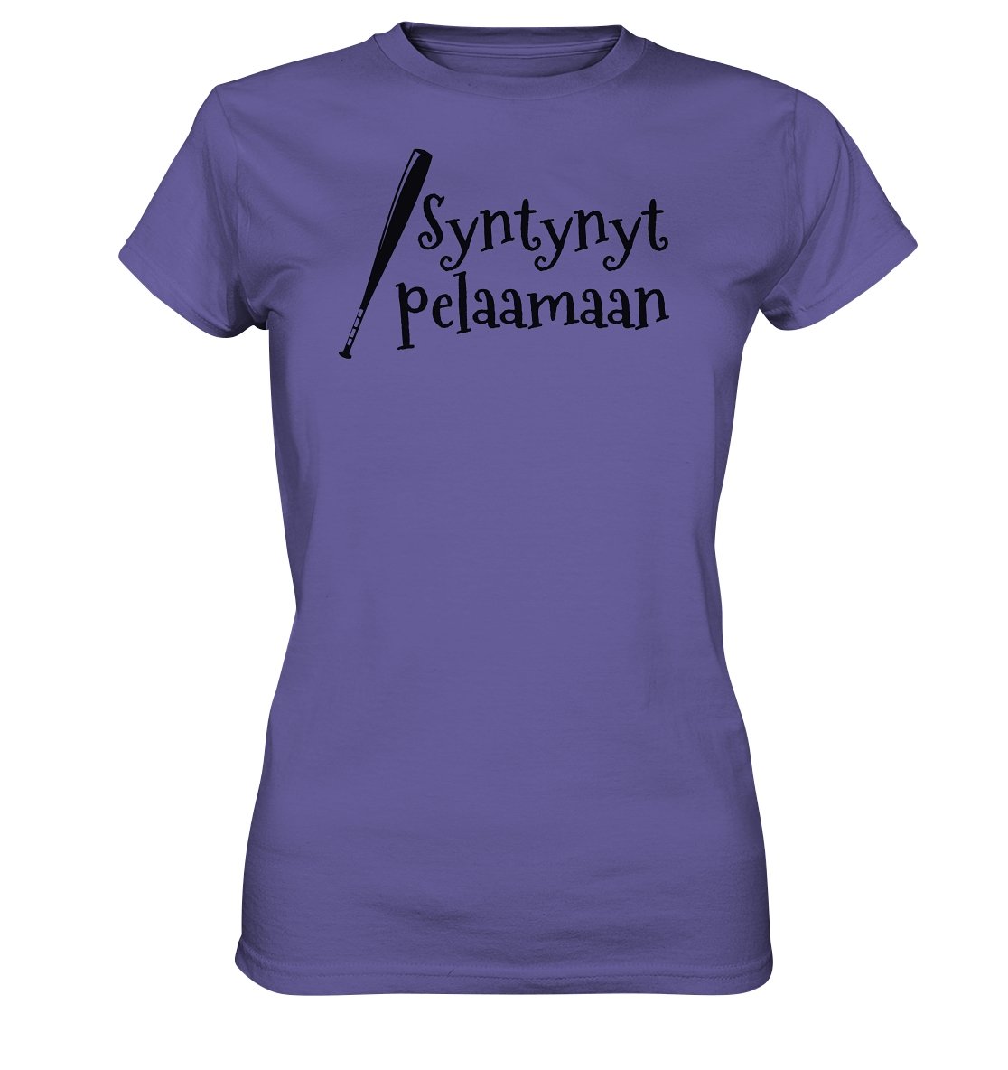 Naisten Syntynyt pelaamaan pesis t-paita - Ladies Premium Shirt - FourFan