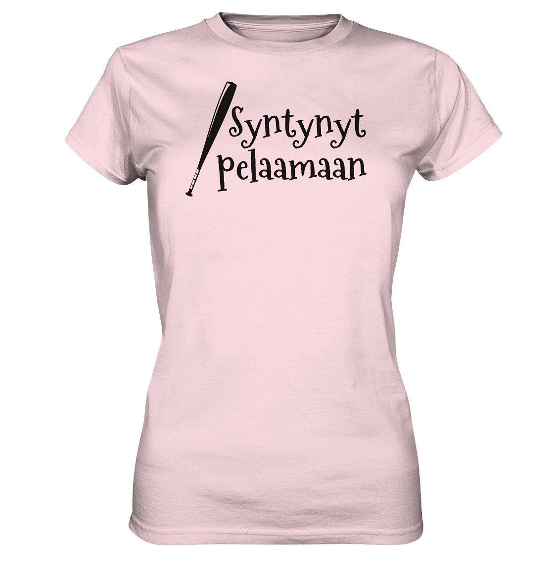 Naisten Syntynyt pelaamaan pesis t-paita - Ladies Premium Shirt - FourFan