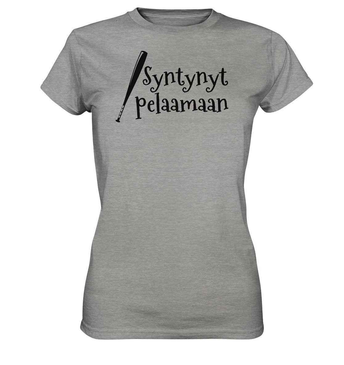 Naisten Syntynyt pelaamaan pesis t-paita - Ladies Premium Shirt - FourFan