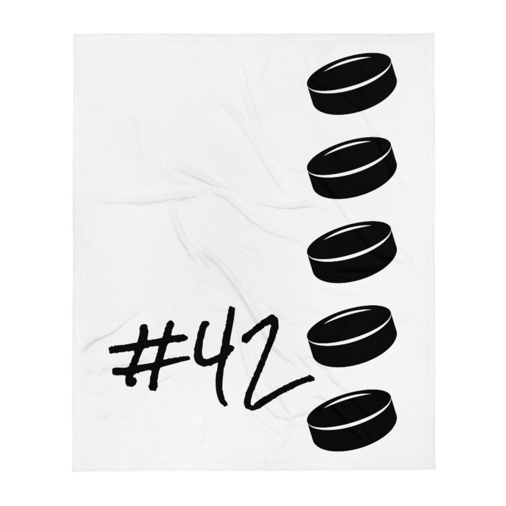 Pelaajan numero jääkiekko viltti # - FourFan
