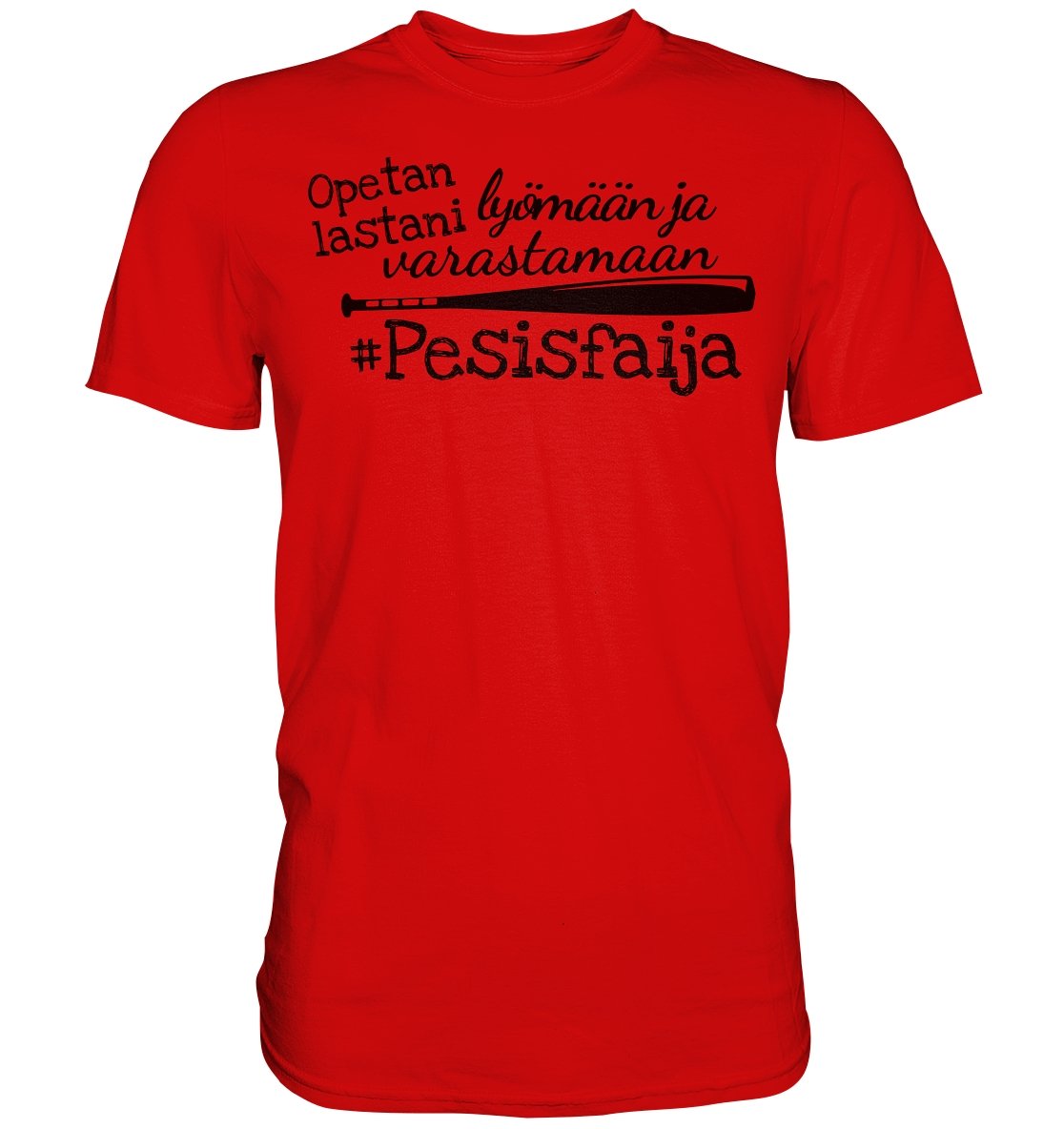 Pesisfaija opetan lastani pesäpallo t-paita - FourFan