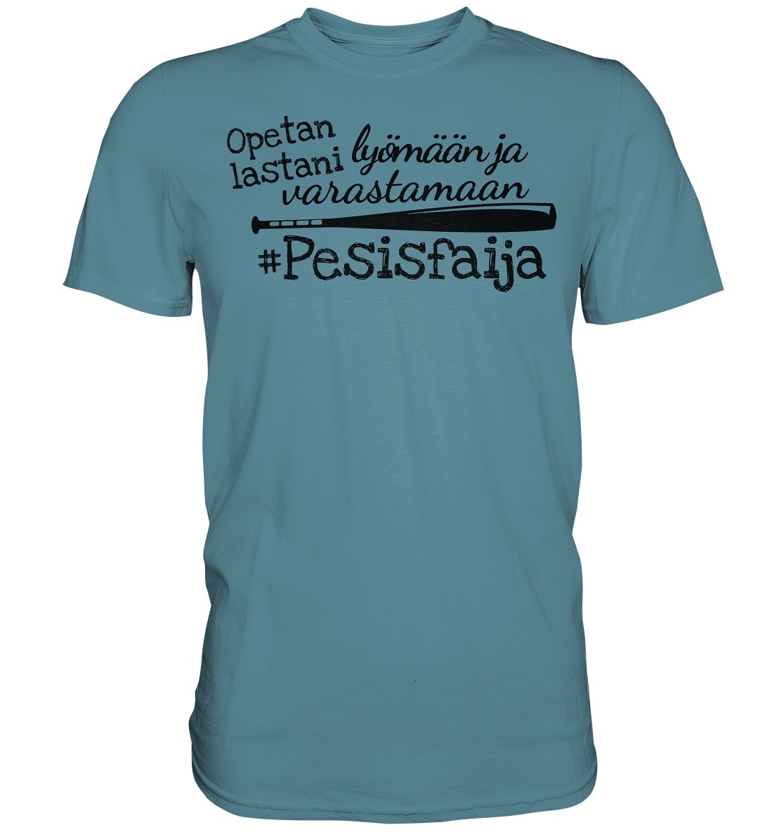 Pesisfaija opetan lastani pesäpallo t-paita - FourFan