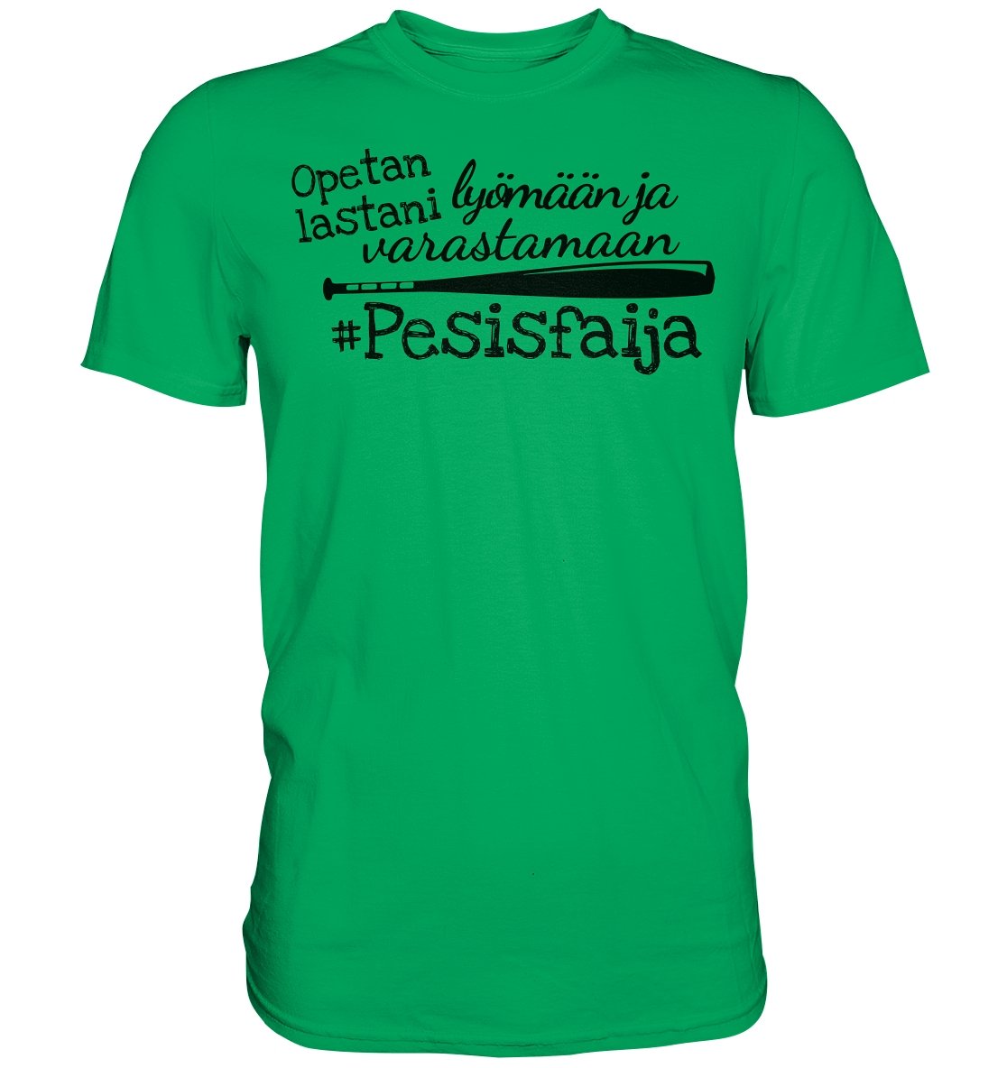 Pesisfaija opetan lastani pesäpallo t-paita - FourFan