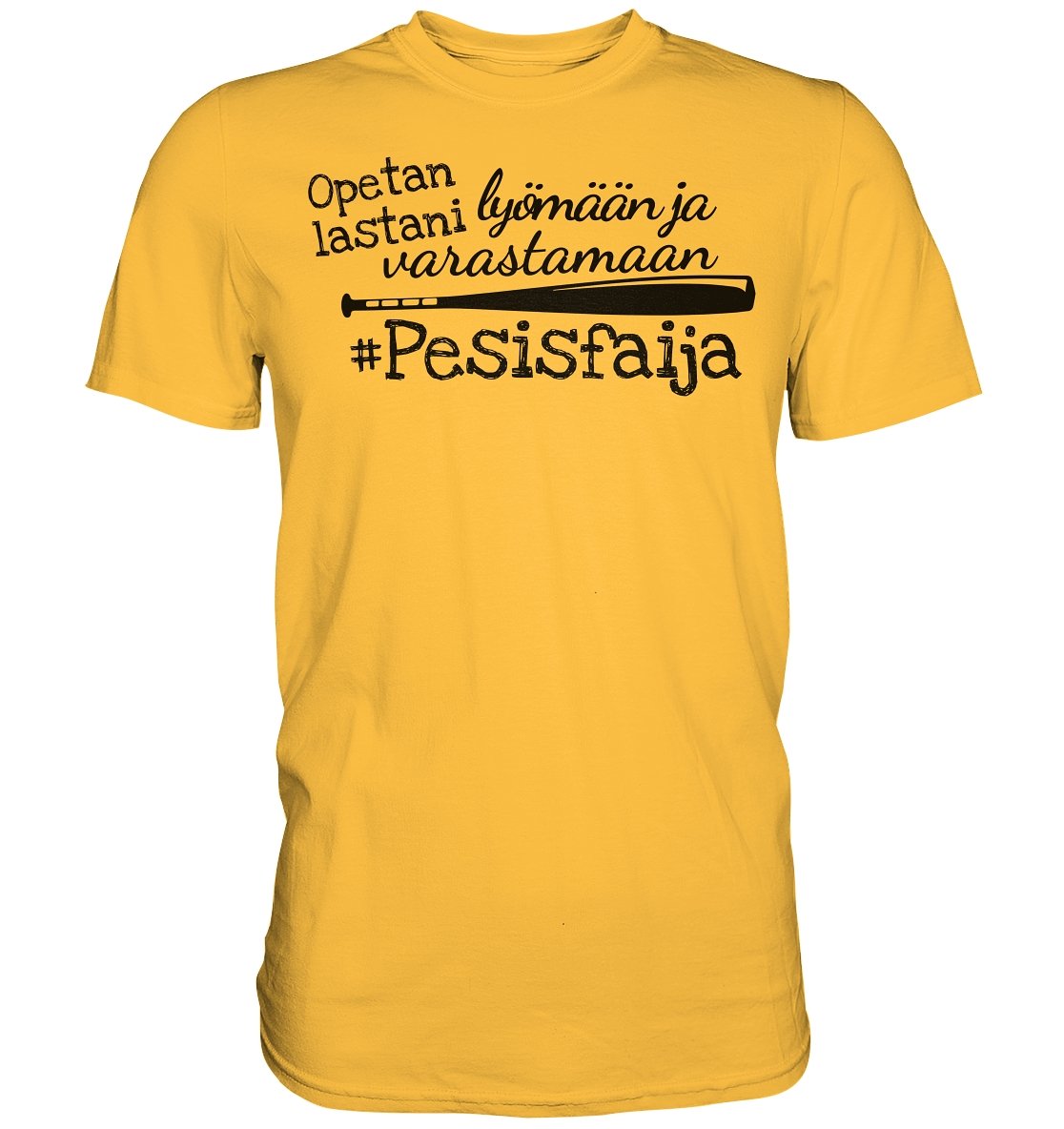 Pesisfaija opetan lastani pesäpallo t-paita - FourFan