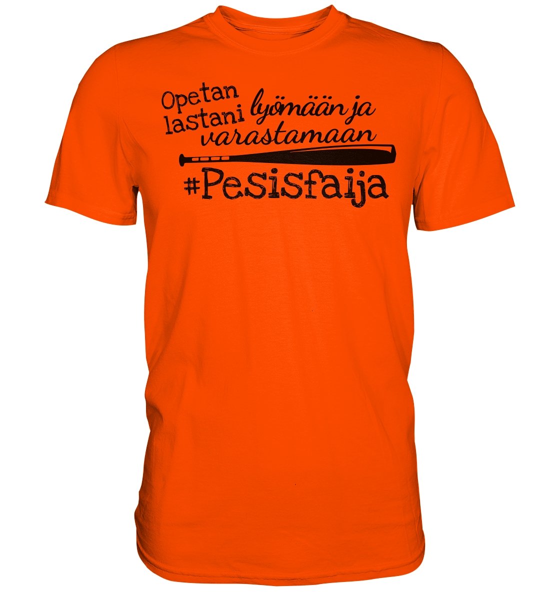 Pesisfaija opetan lastani pesäpallo t-paita - FourFan