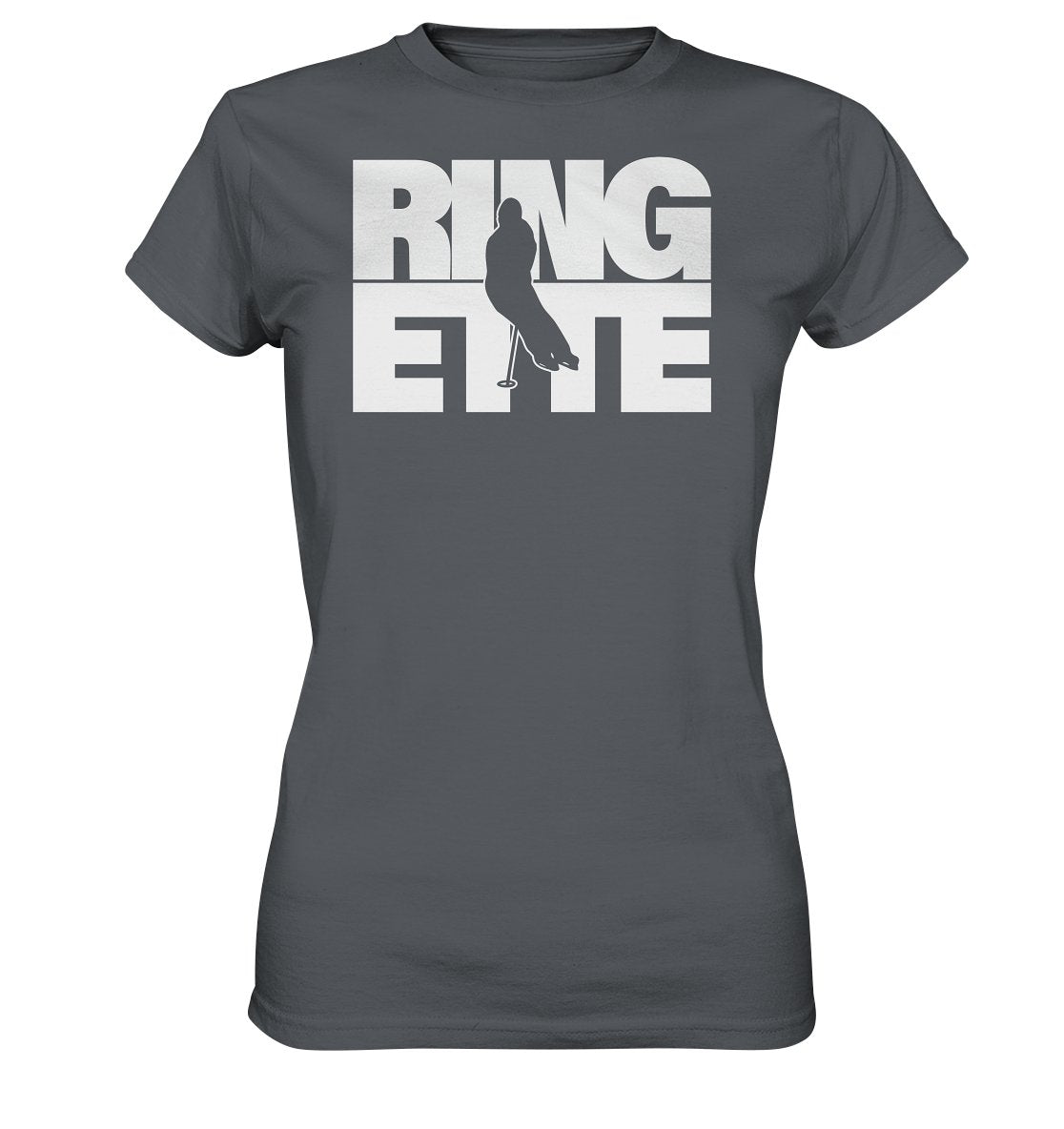 Ringette pelaaja valkoinen t-paita naisten malli - FourFan