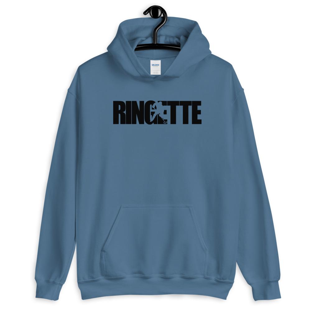 Ringette teksti huppari unisex - FourFan