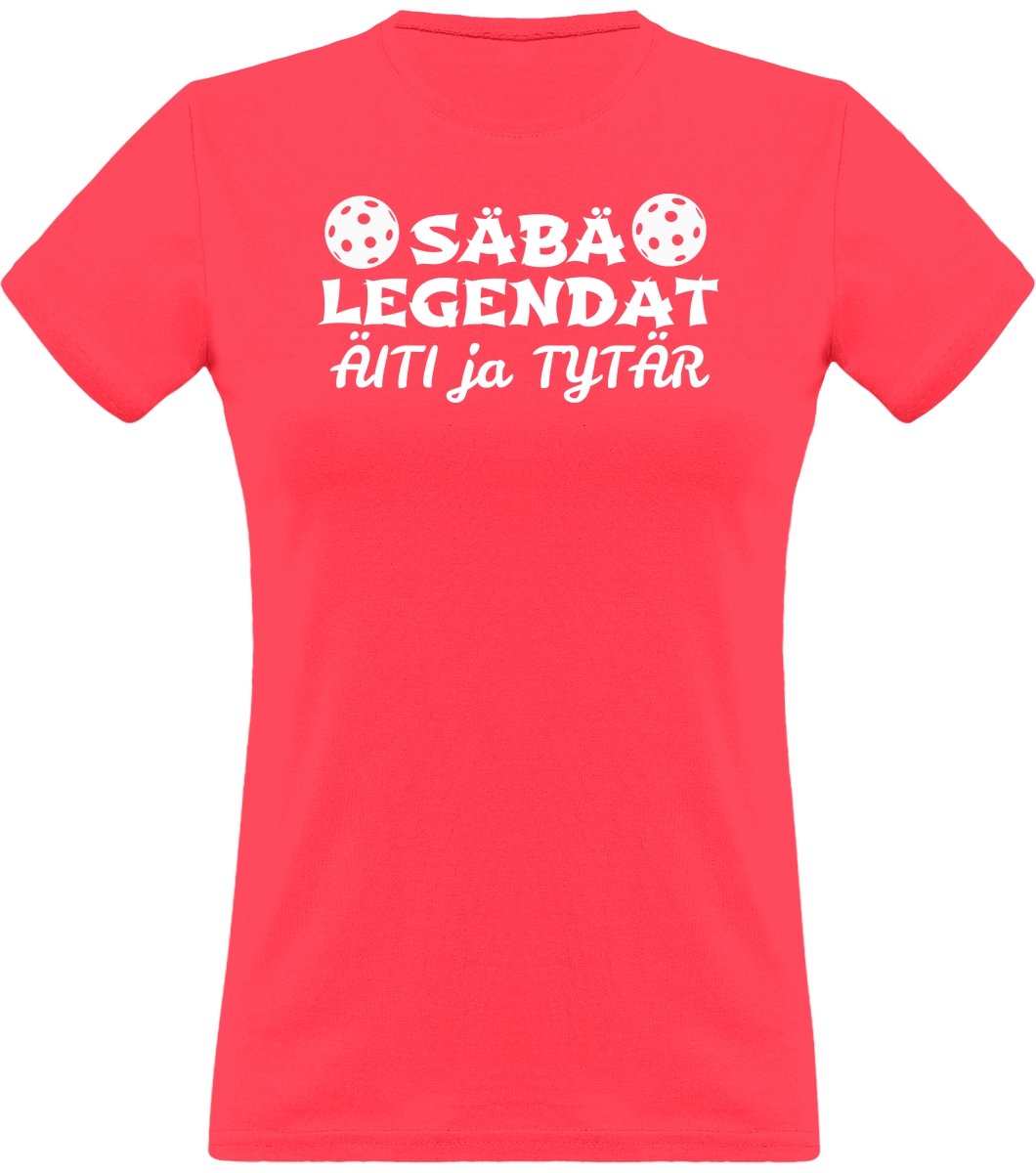 Säbälegendat äiti ja tytär klassinen naisten t-paita - FourFan