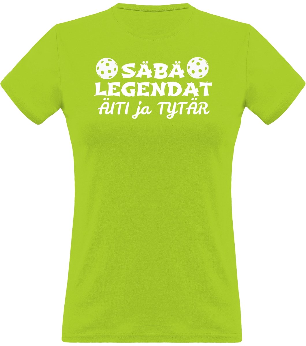 Säbälegendat äiti ja tytär klassinen naisten t-paita - FourFan
