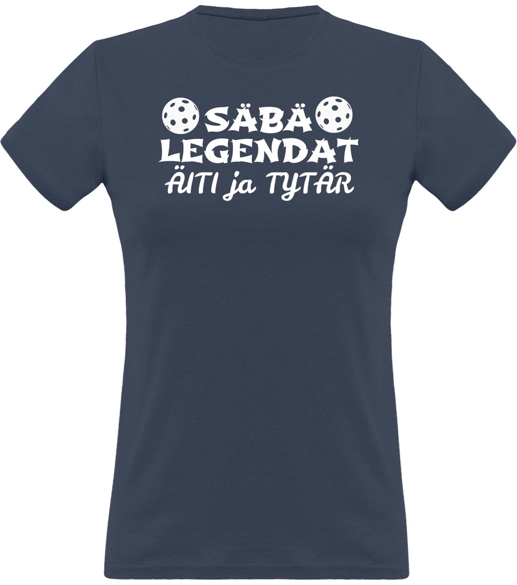 Säbälegendat äiti ja tytär klassinen naisten t-paita - FourFan