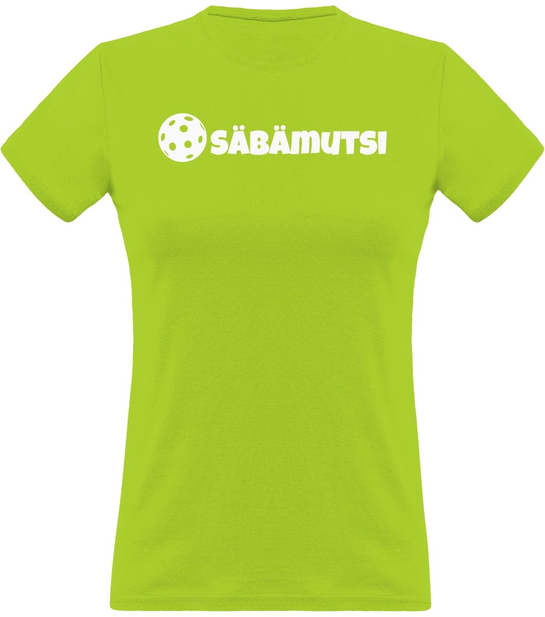 Säbämutsi klassinen naisten t-paita valkoinen pallo - FourFan