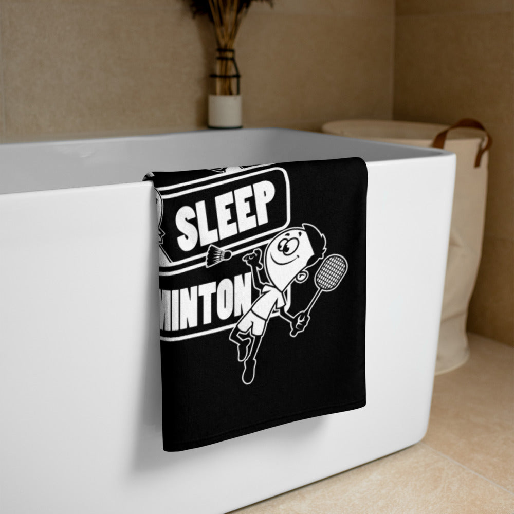 Eat Sleep Sulkapallo pyyhe