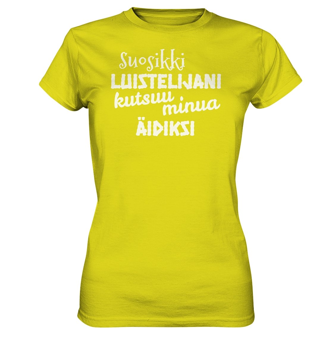 Suosikkiluistelijani äidiksi t-paita - Ladies Premium Shirt - FourFan