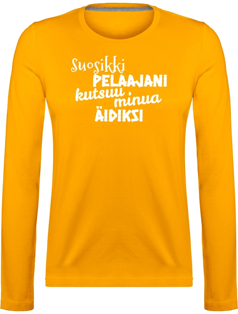 Suosikkipelaajani äidiksi pitkähihainen t-paita - FourFan